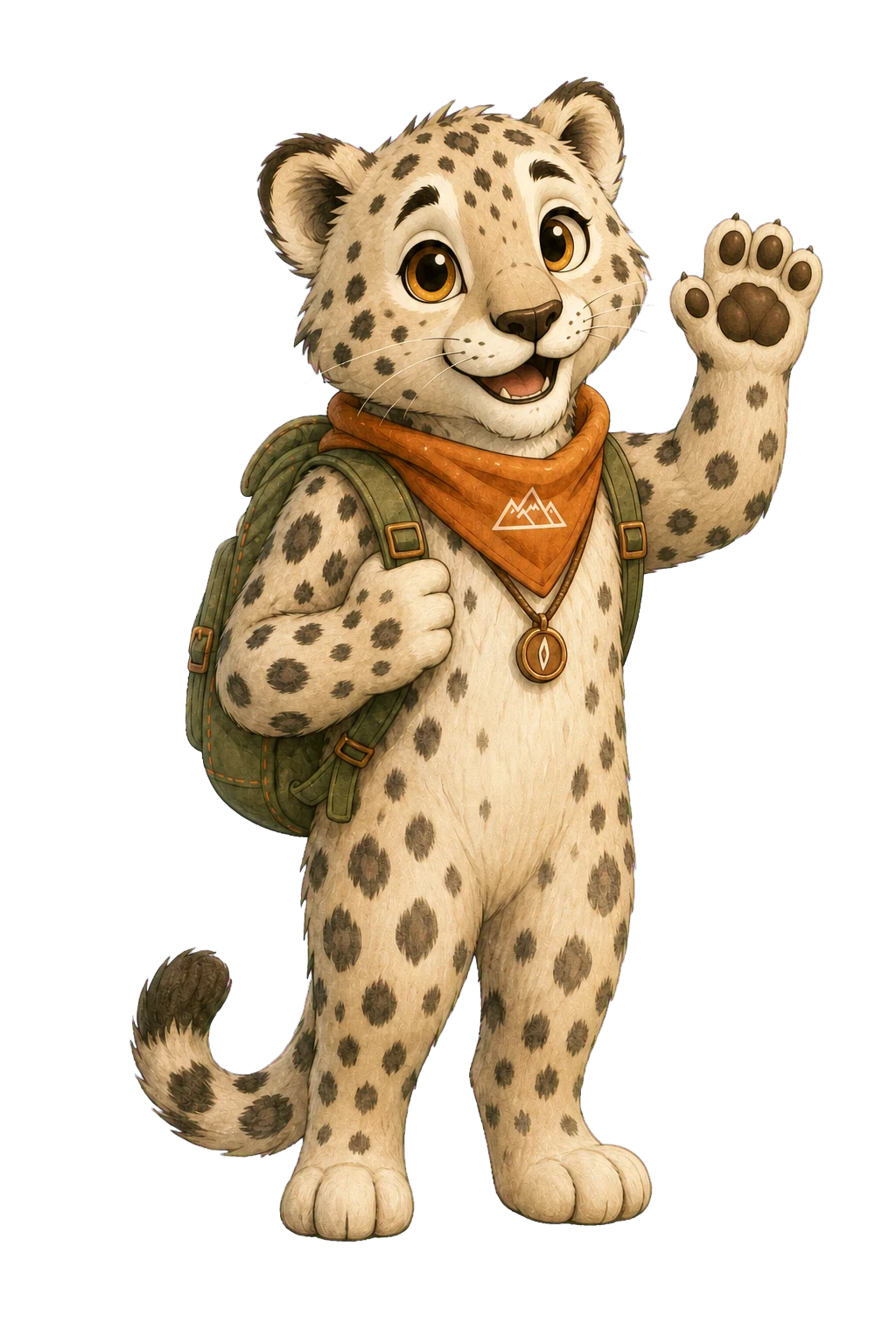 Söz snow leopard celebrating progress